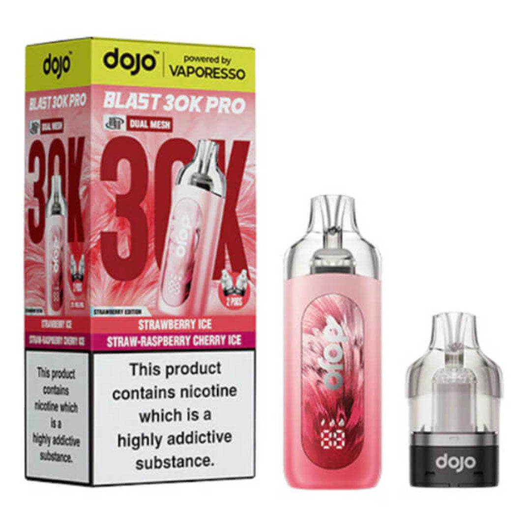 Vaporesso Dojo Blast 30K Pro Prefilled Pod Kit - Strawberry Ice / Straw Raspberry Cherry Ice