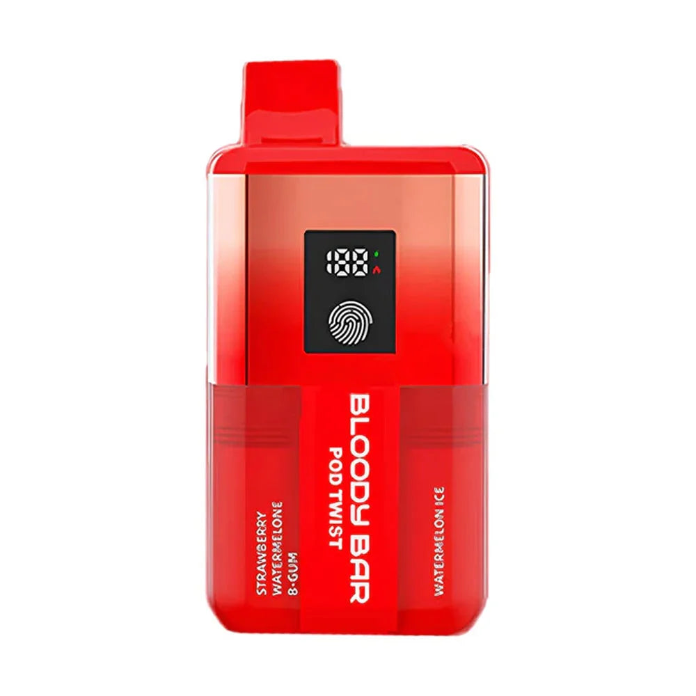 Bloody Bar Pod Twist 20K Prefilled Pod Kit - Strawberry Watermelon B Gum / Watermelon Ice