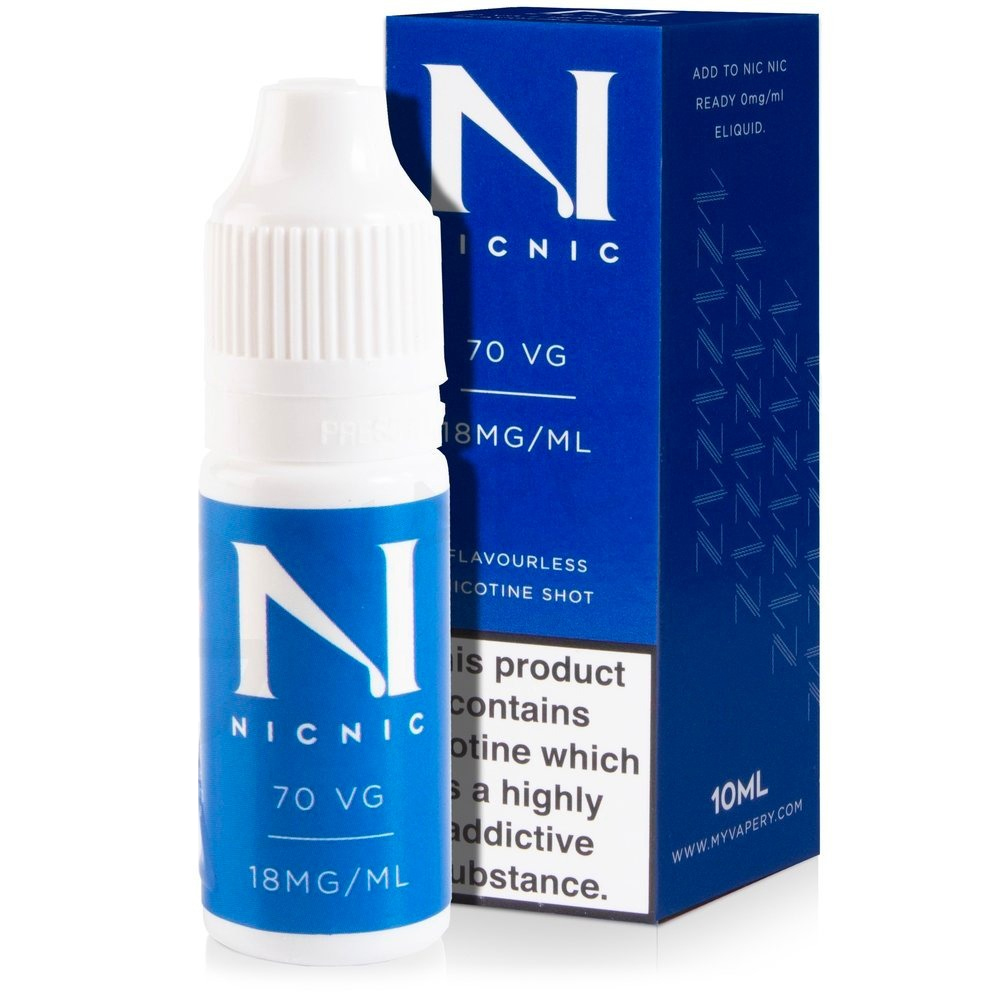 Nic Nic 10ml Nicotine Shot 18mg (70VG)