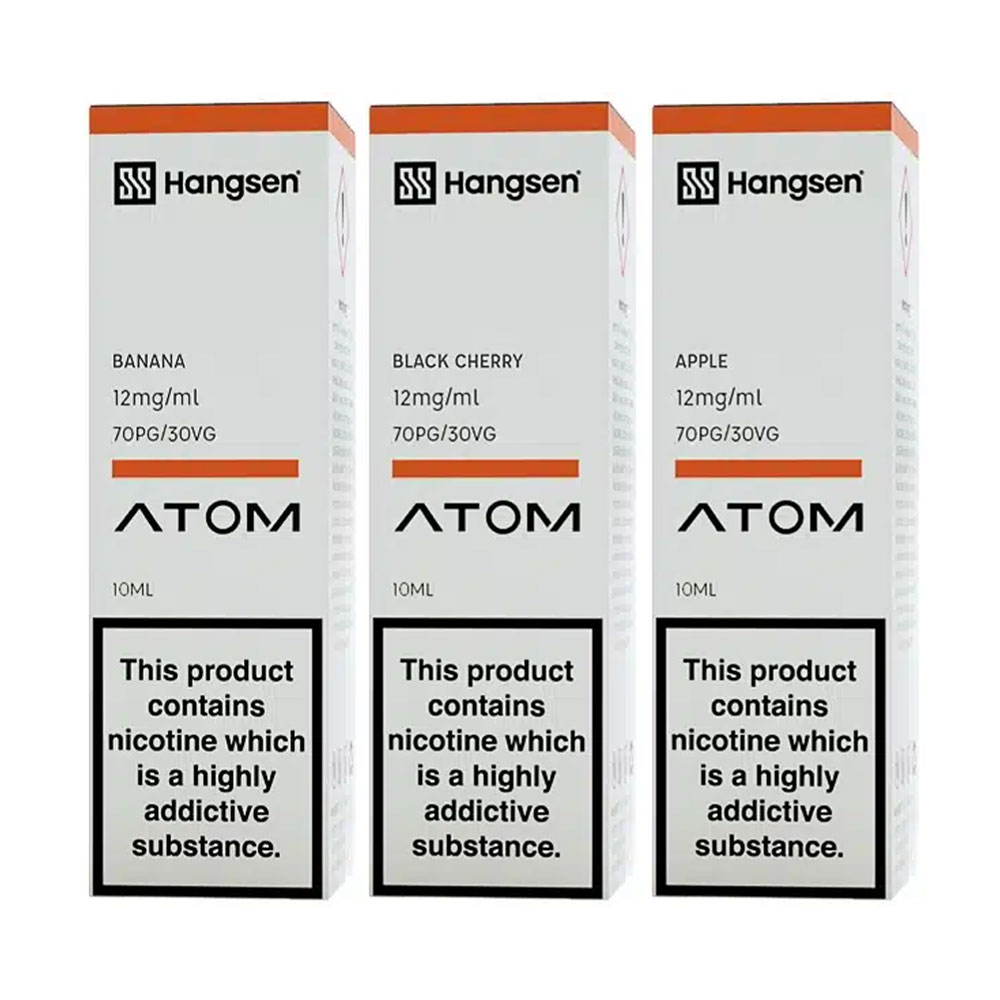 Hangsen Atom 10ml Starter Eliquid (Pack of 10)