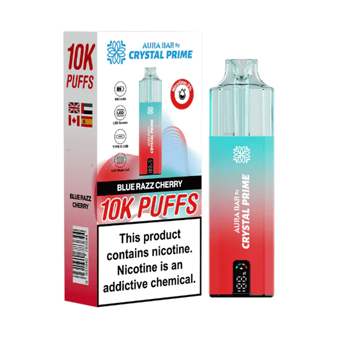 Crystal Prime Aura Bar 10K Prefilled Pod Kit (Pack of 5)