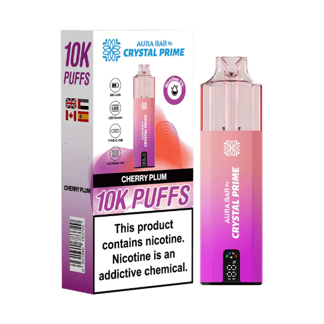 Crystal Prime Aura Bar 10K Prefilled Pod Kit (Pack of 5)