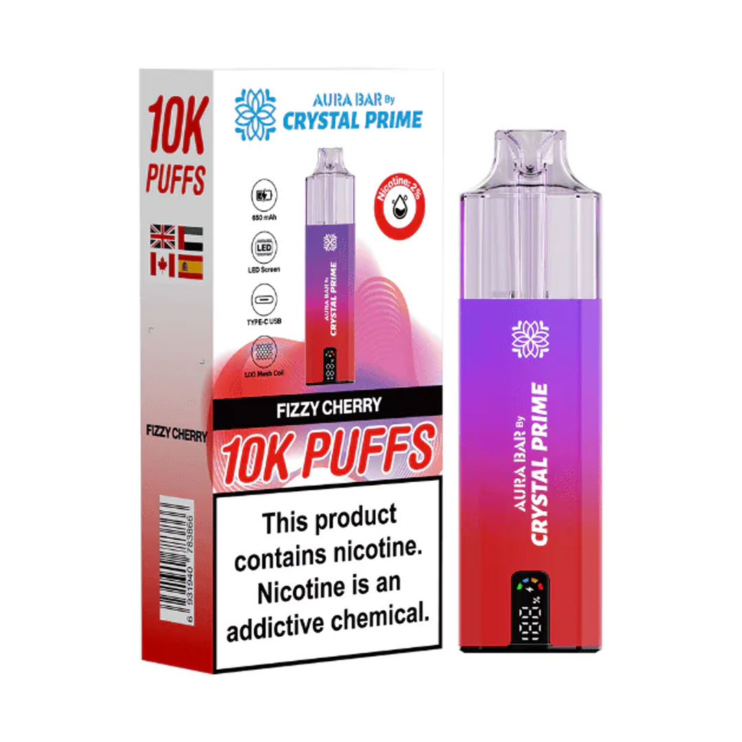 Crystal Prime Aura Bar 10K Prefilled Pod Kit (Pack of 5)