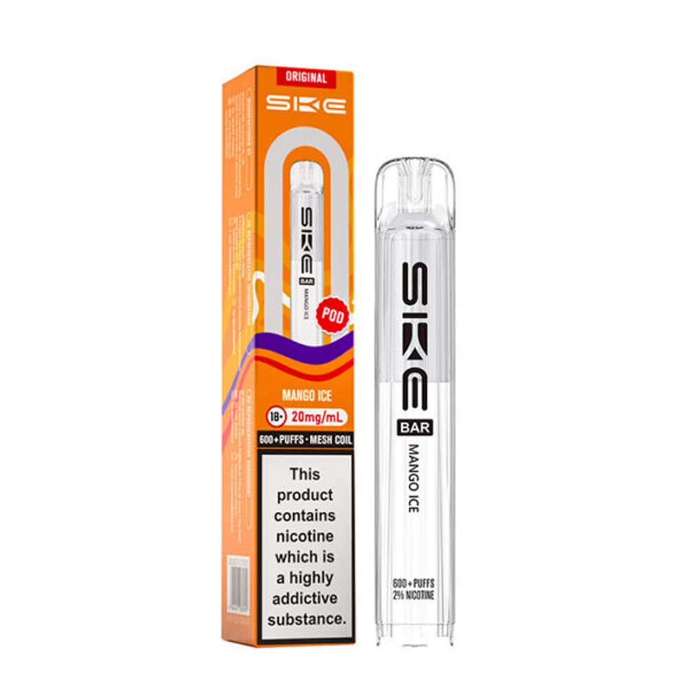 SKE Crystal Original 600 Prefilled Pods (Pack of 10)