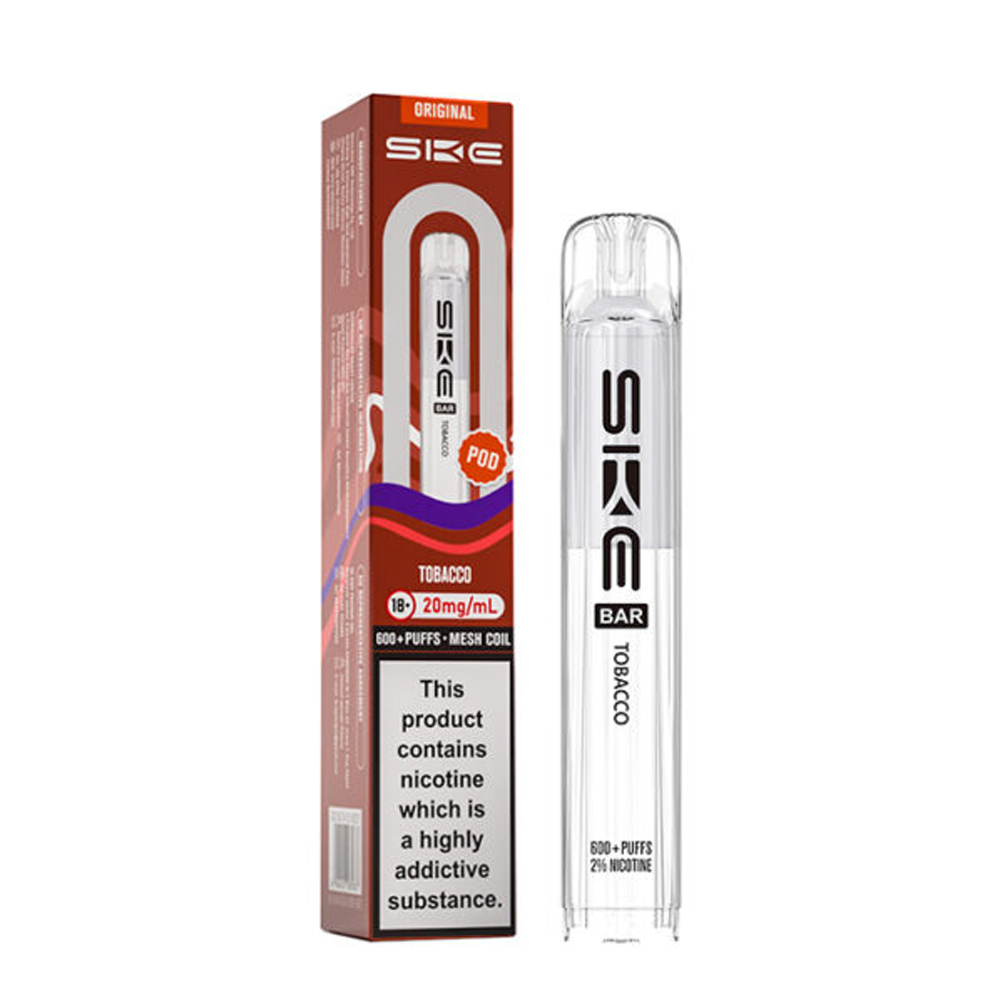 SKE Crystal Original 600 Prefilled Pods (Pack of 10)