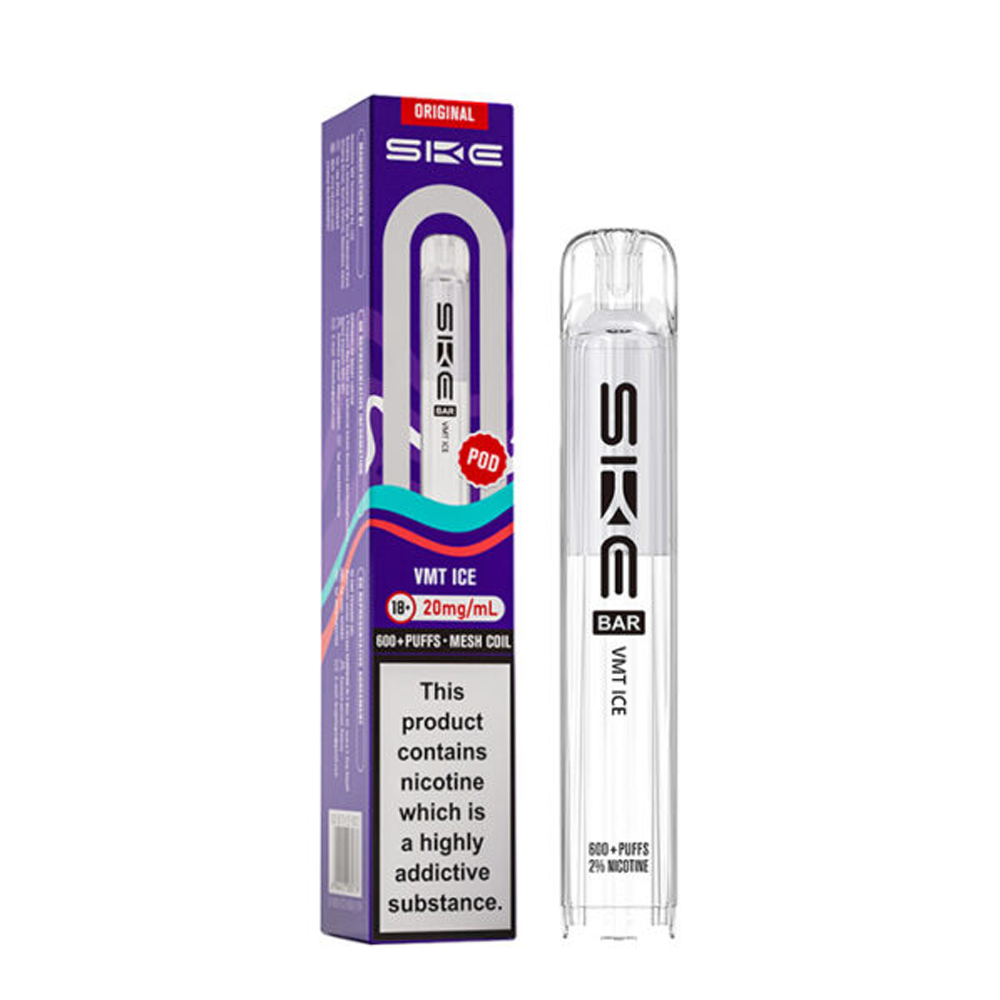 SKE Crystal Original 600 Prefilled Pods (Pack of 10)