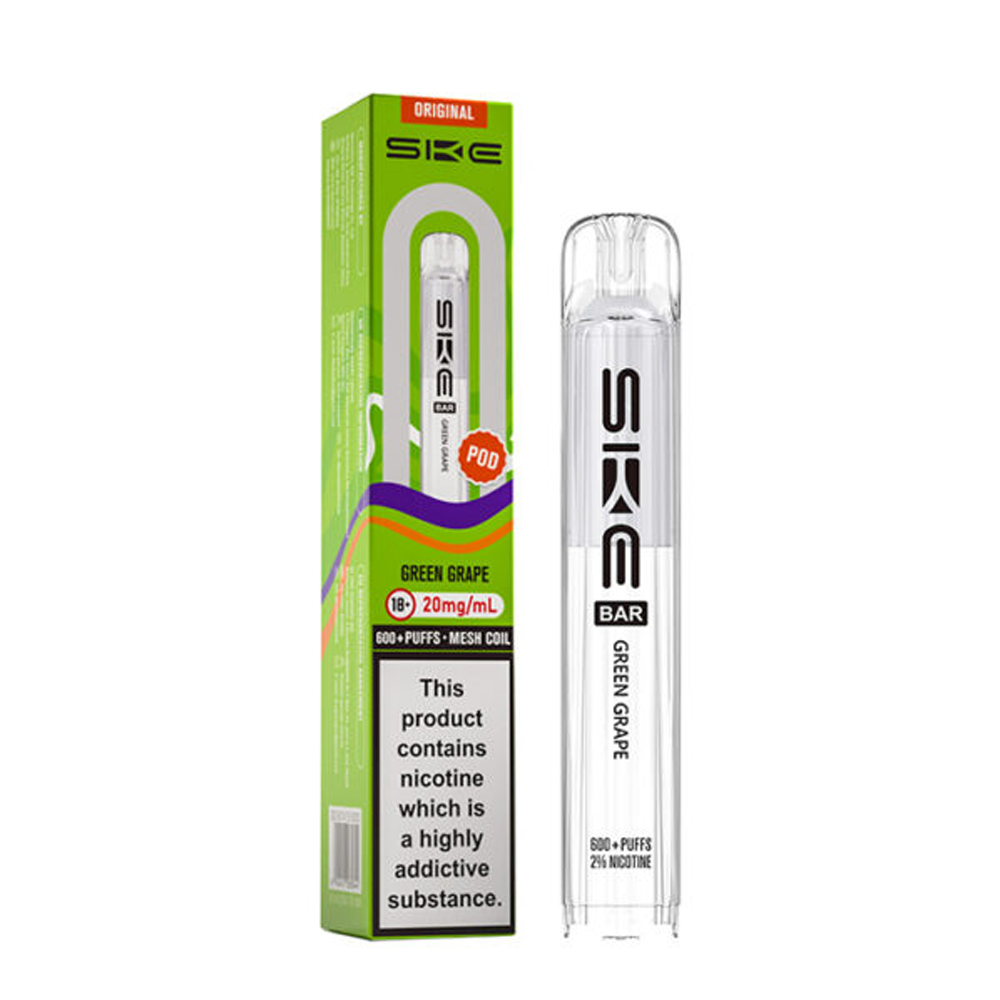 SKE Crystal Original 600 Prefilled Pods (Pack of 10)