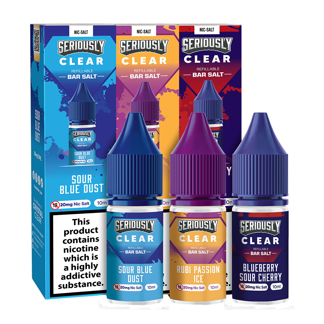 Doozy Seriously Crystal Clear 10ml Nic Salts E Liquids