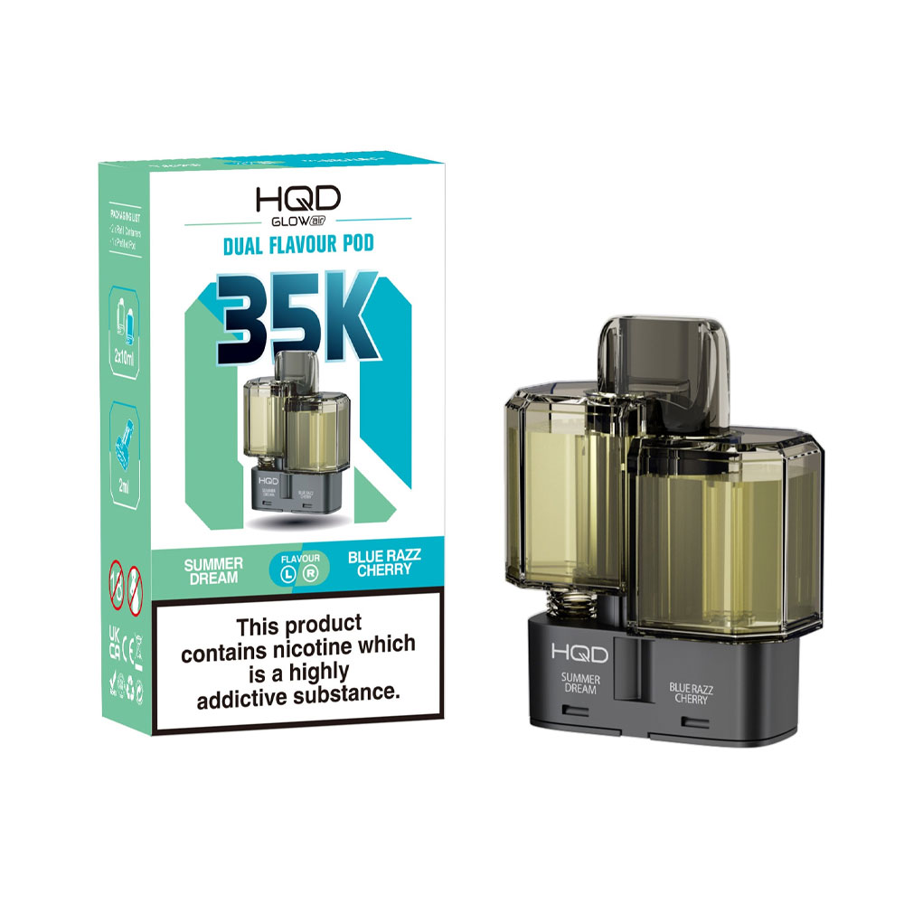 HQD Glow Air 35K 2-in-1 Prefilled Pods (Pack of 5)