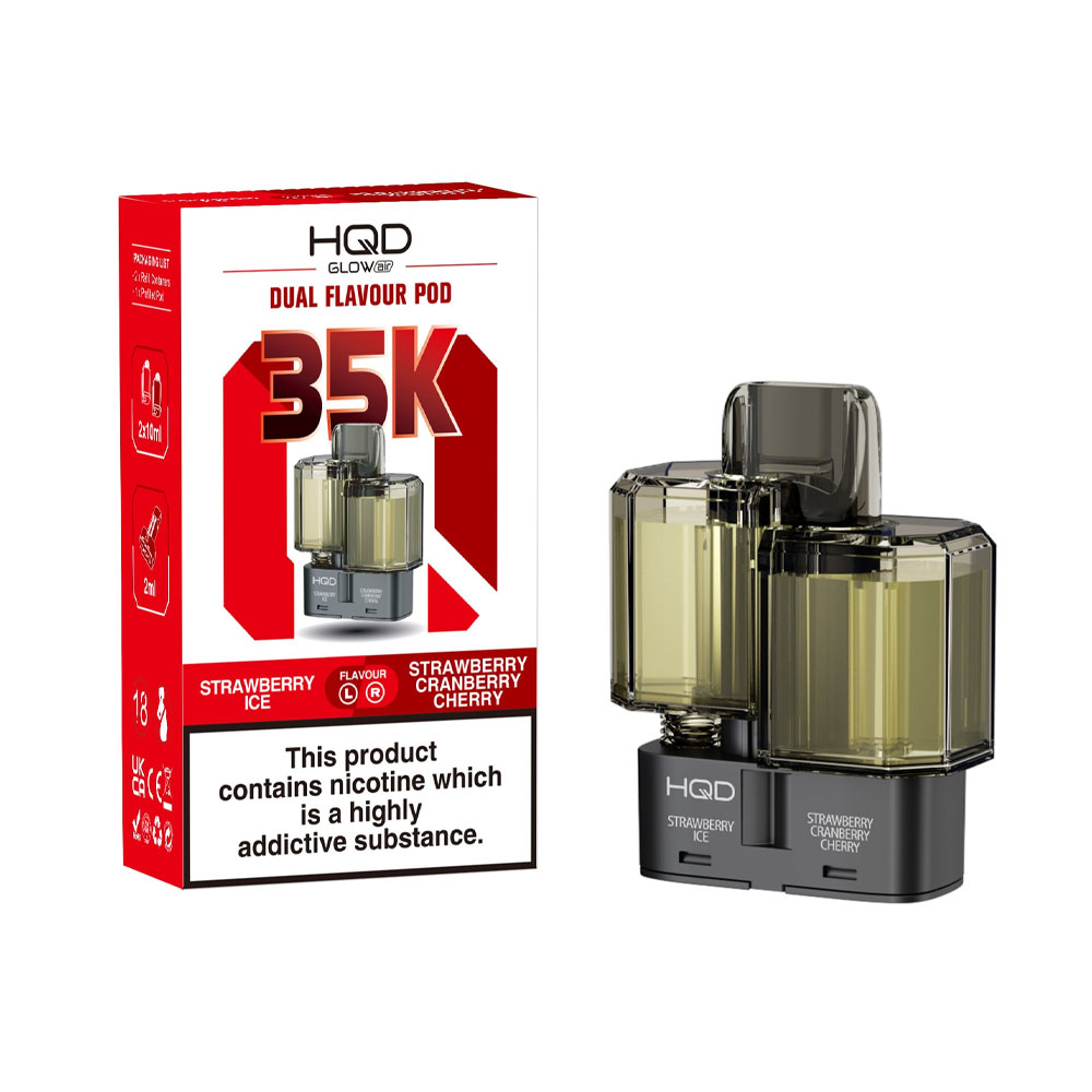 HQD Glow Air 35K 2-in-1 Prefilled Pods (Pack of 5)
