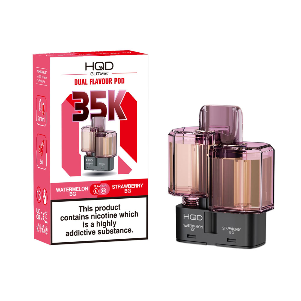 HQD Glow Air 35K 2-in-1 Prefilled Pods (Pack of 5)