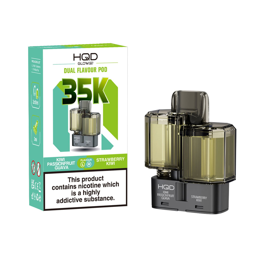 HQD Glow Air 35K 2-in-1 Prefilled Pods (Pack of 5)