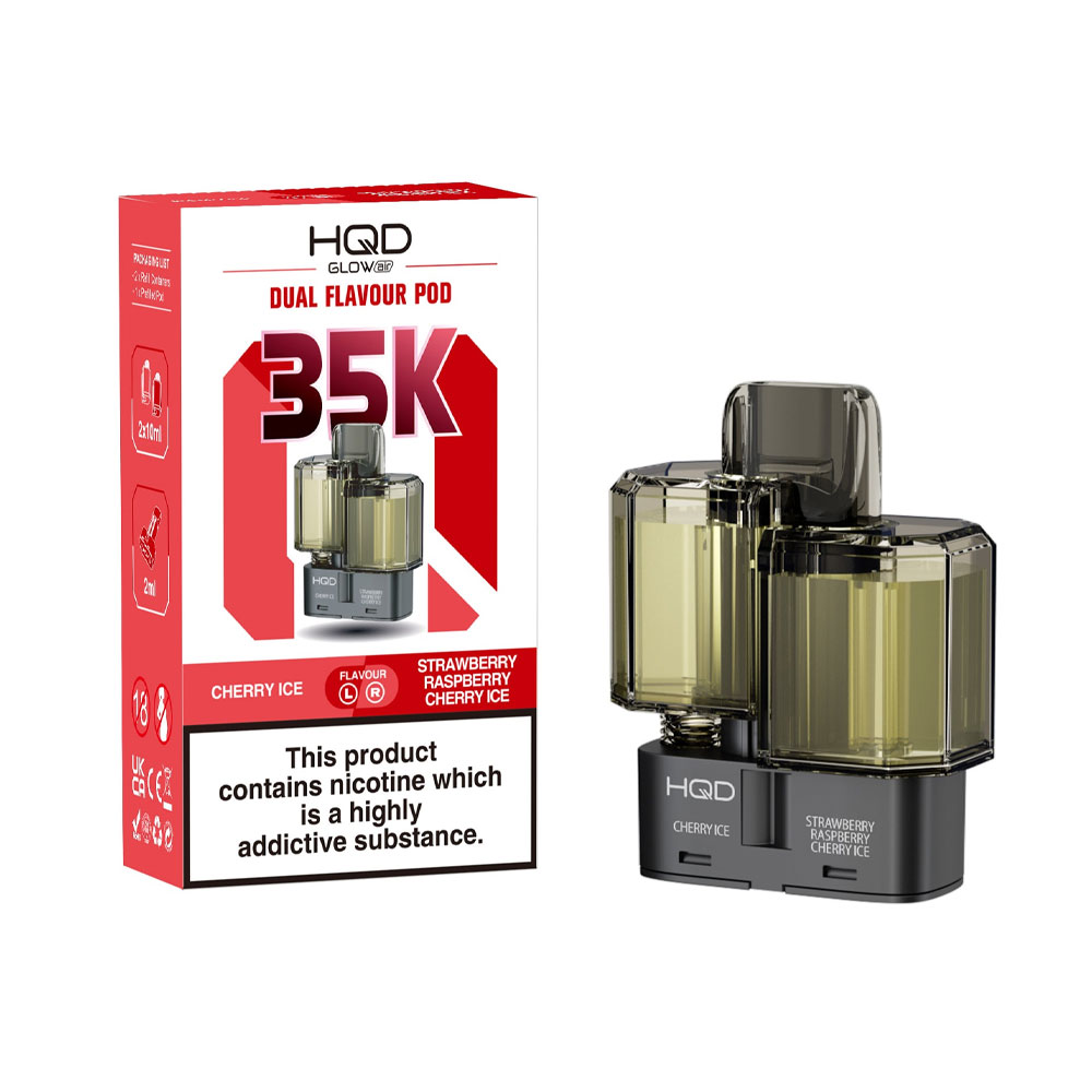 HQD Glow Air 35K 2-in-1 Prefilled Pods (Pack of 5)