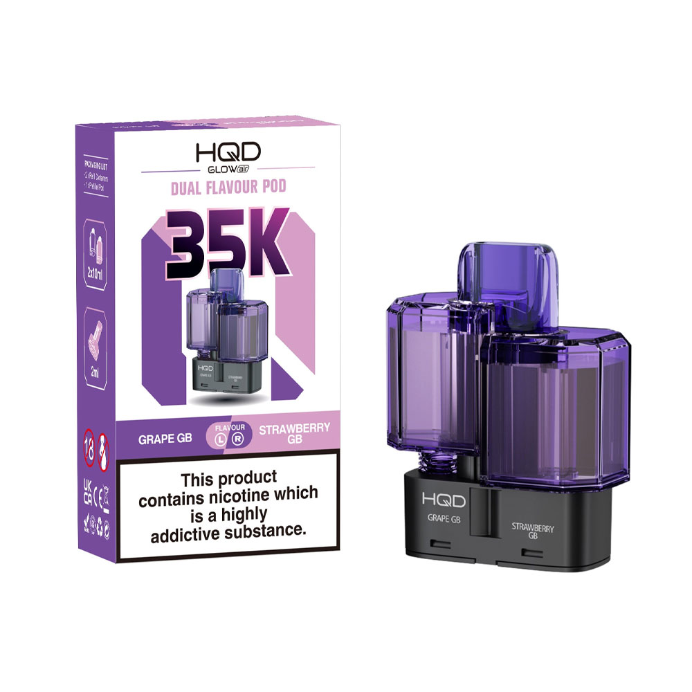 HQD Glow Air 35K 2-in-1 Prefilled Pods (Pack of 5)