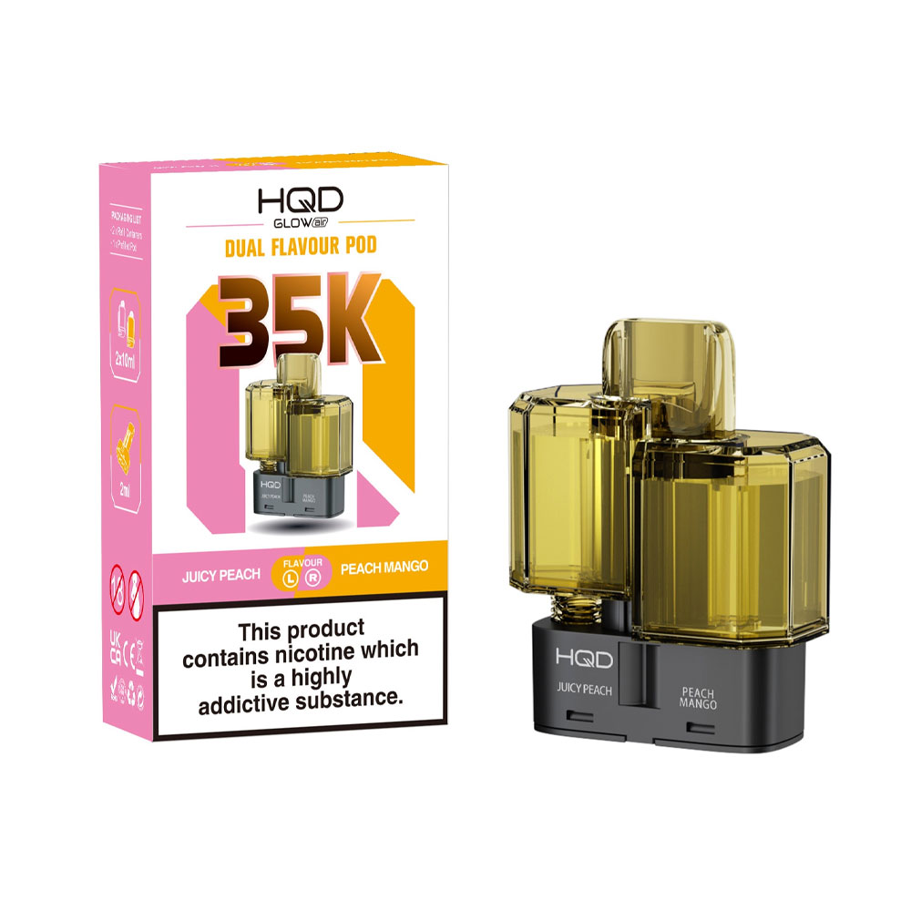 HQD Glow Air 35K 2-in-1 Prefilled Pods (Pack of 5)
