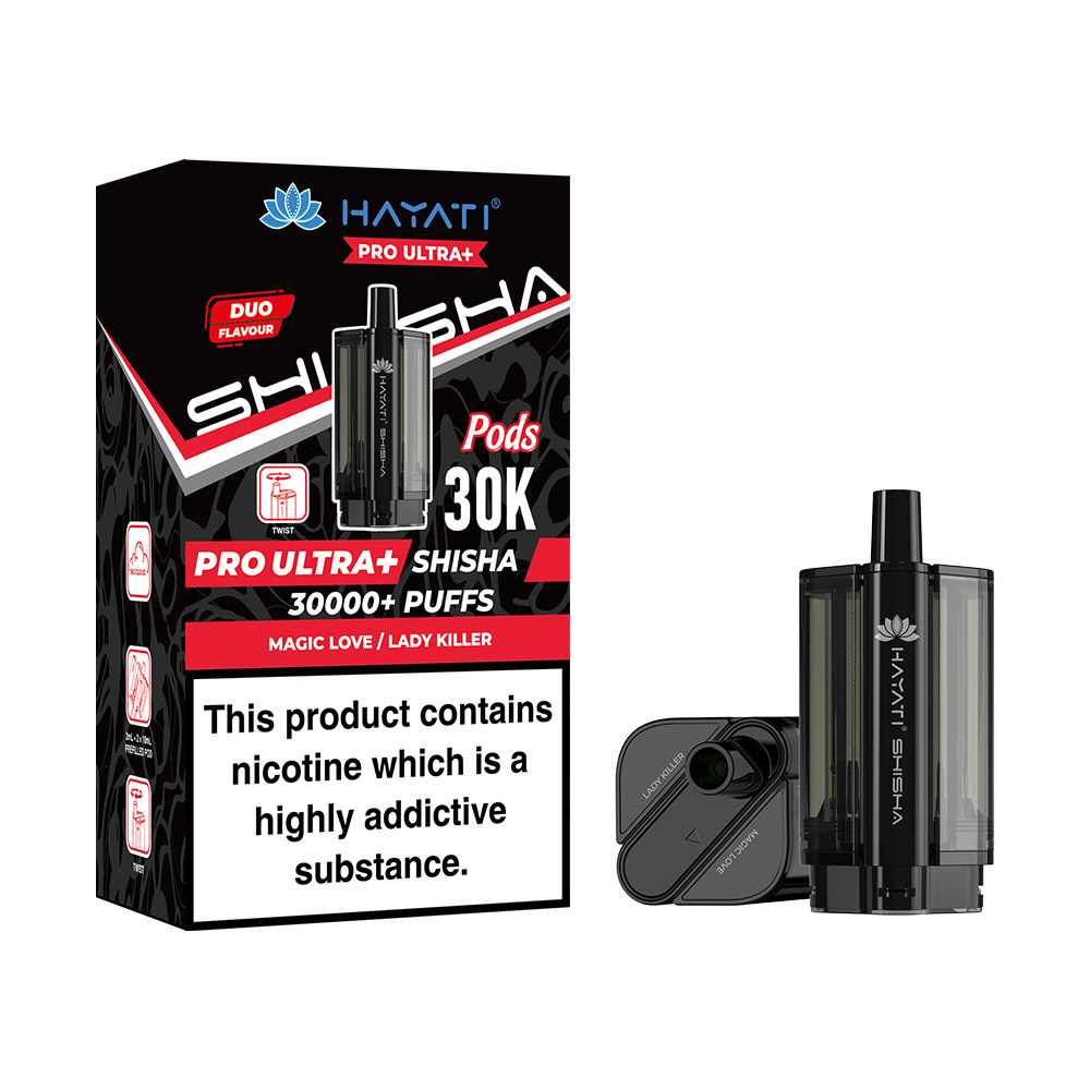 Hayati Pro Ultra Plus Shisha 30K Prefilled Pods (Pack of 5)