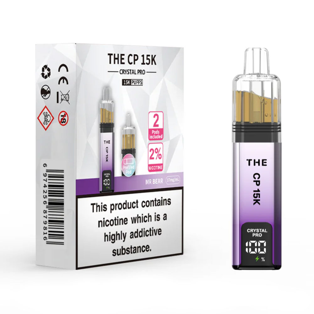 The Crystal Pro CP 15K Prefilled Pod Kit (Pack of 5)
