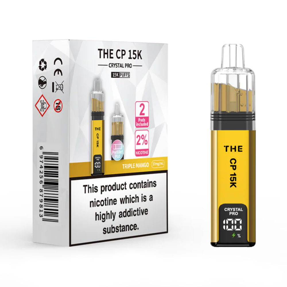 The Crystal Pro CP 15K Prefilled Pod Kit (Pack of 5)