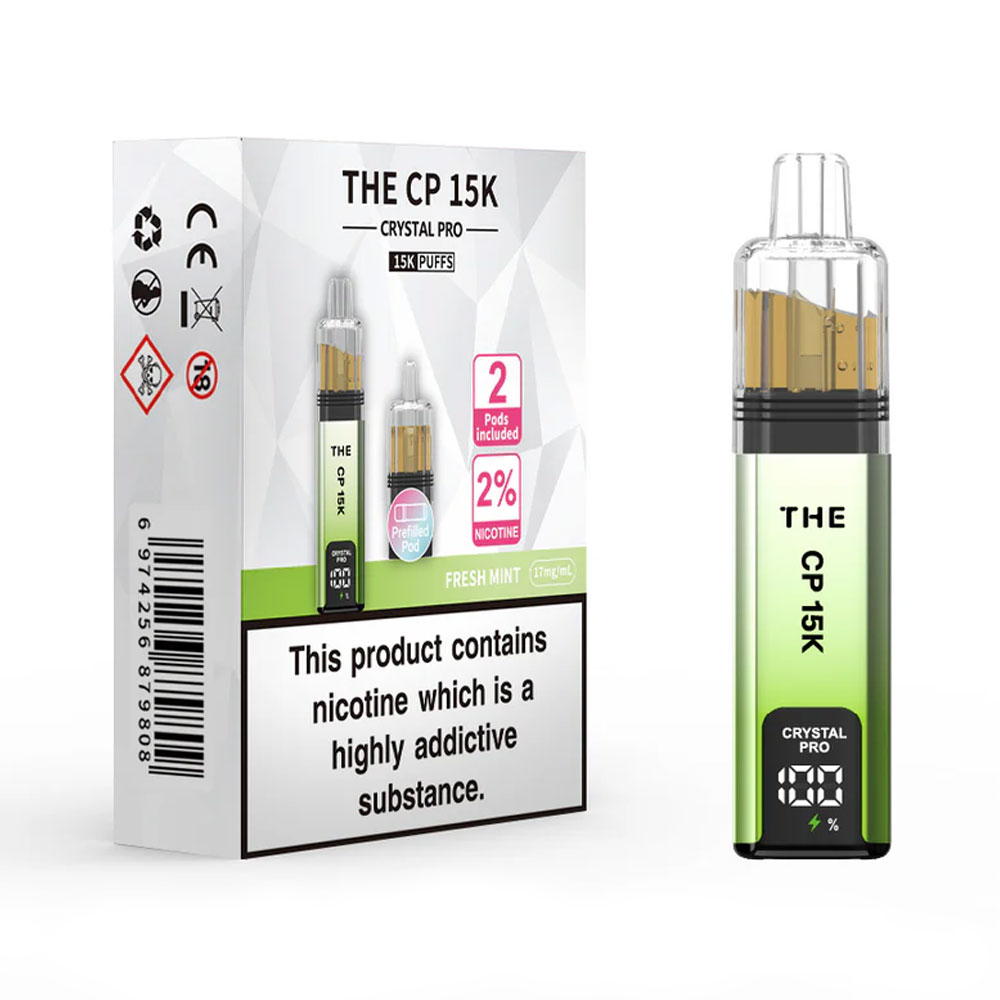 The Crystal Pro CP 15K Prefilled Pod Kit (Pack of 5)