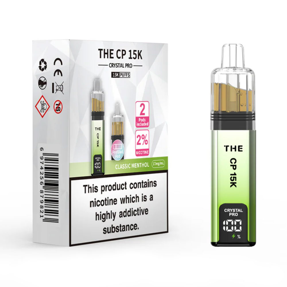 The Crystal Pro CP 15K Prefilled Pod Kit (Pack of 5)