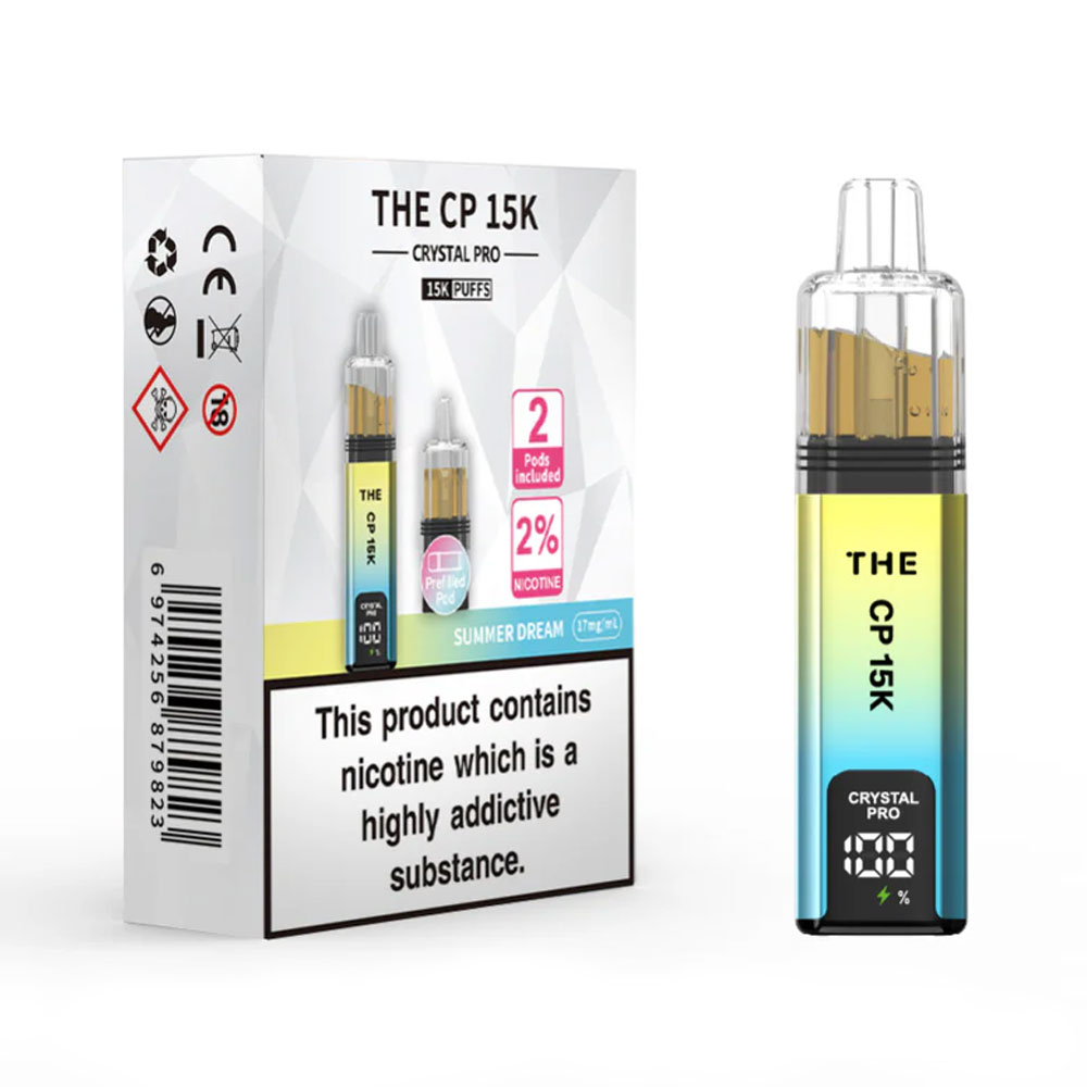 The Crystal Pro CP 15K Prefilled Pod Kit (Pack of 5)