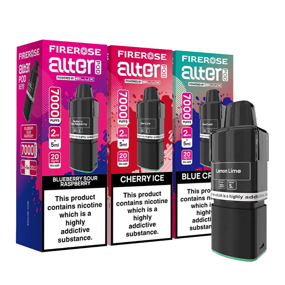 Firerose Alter 7000 Puffs Prefilled Pods (Pack of 5)
