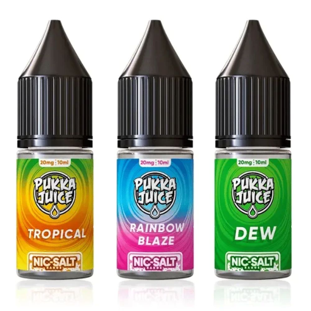 Pukka Juice 10ml Nic Salt E Liquid (Pack of 10)