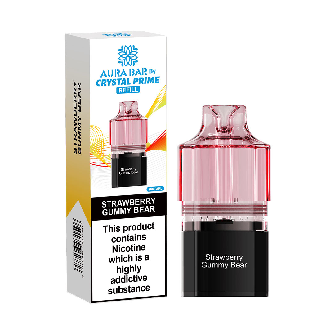 Crystal Prime Aura Bar 10K Prefilled Pods (Pack of 5)