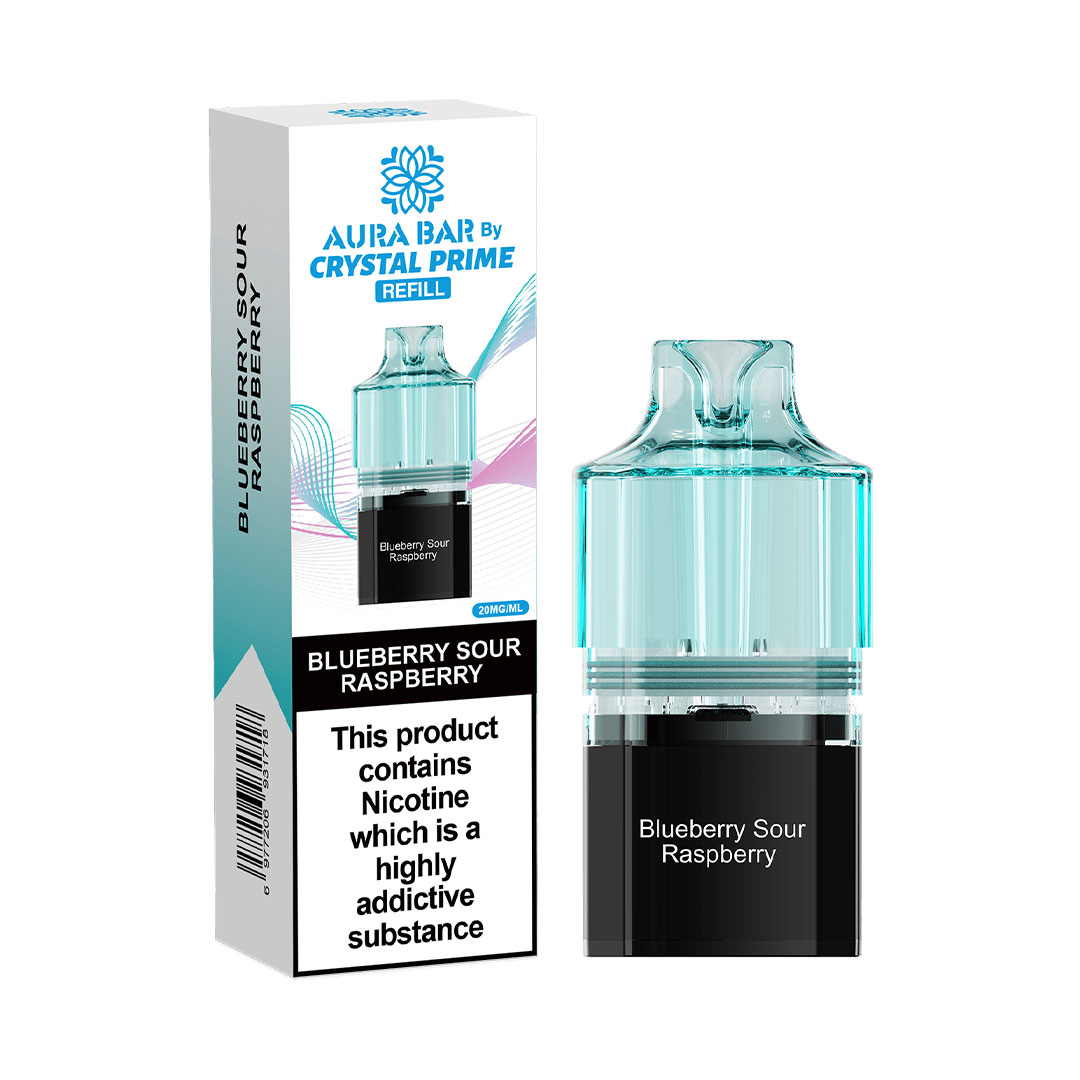Crystal Prime Aura Bar 10K Prefilled Pods (Pack of 5)