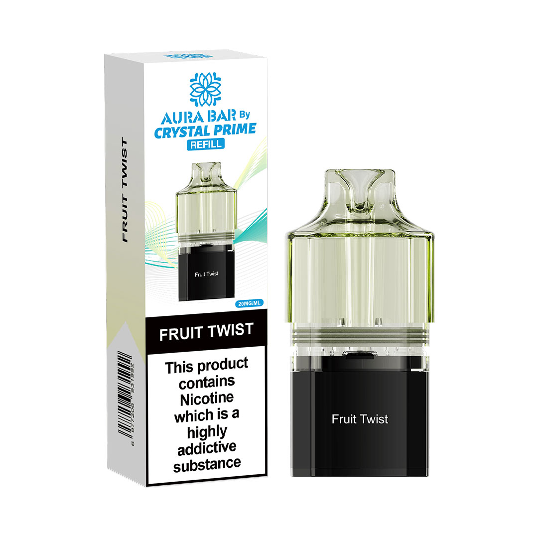 Crystal Prime Aura Bar 10K Prefilled Pods (Pack of 5)