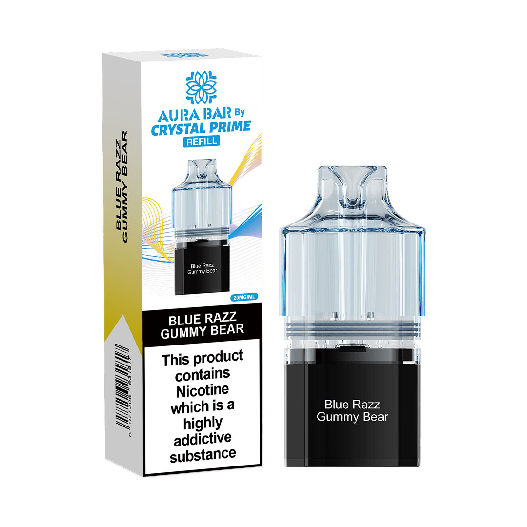 Crystal Prime Aura Bar 10K Prefilled Pods (Pack of 5)