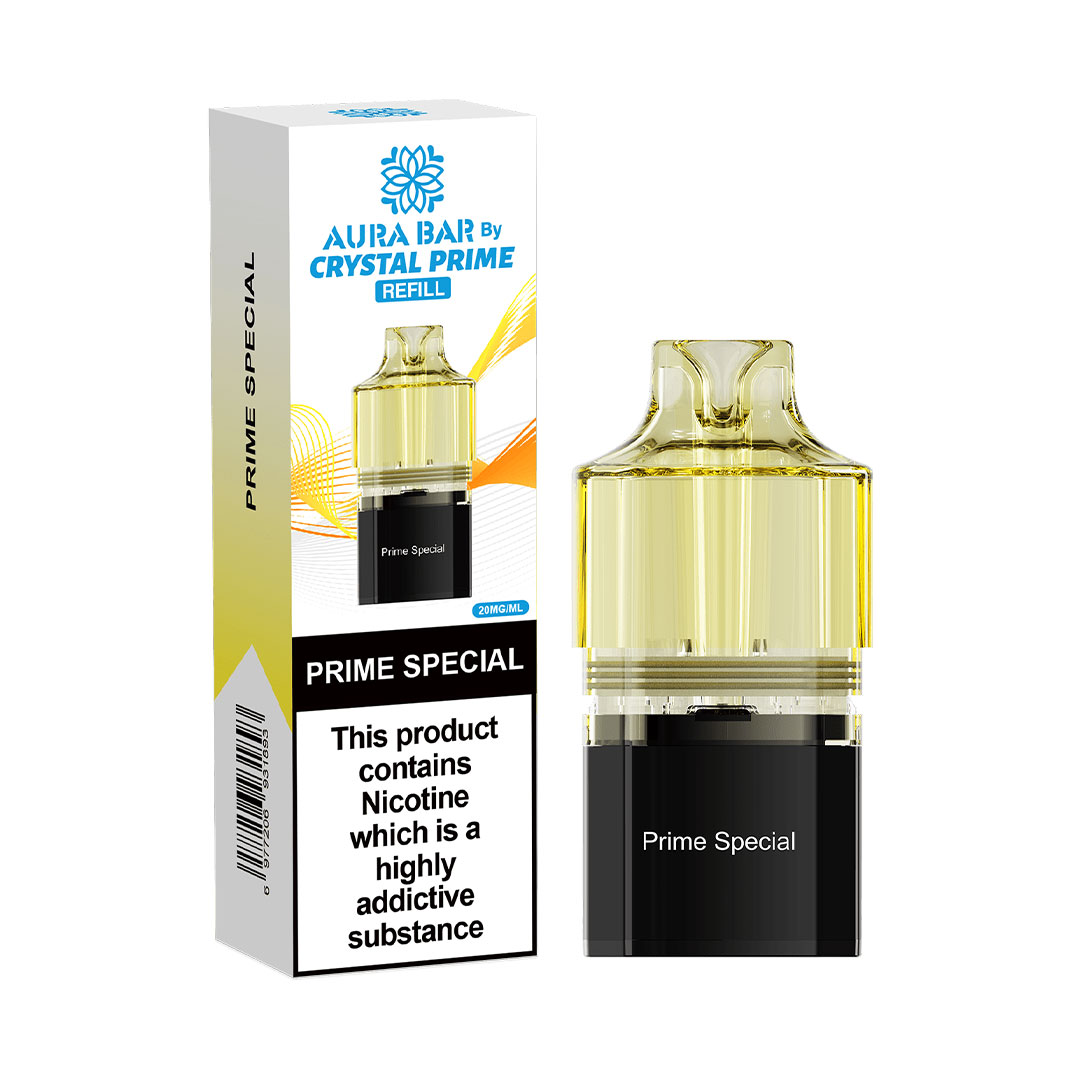 Crystal Prime Aura Bar 10K Prefilled Pods (Pack of 5)