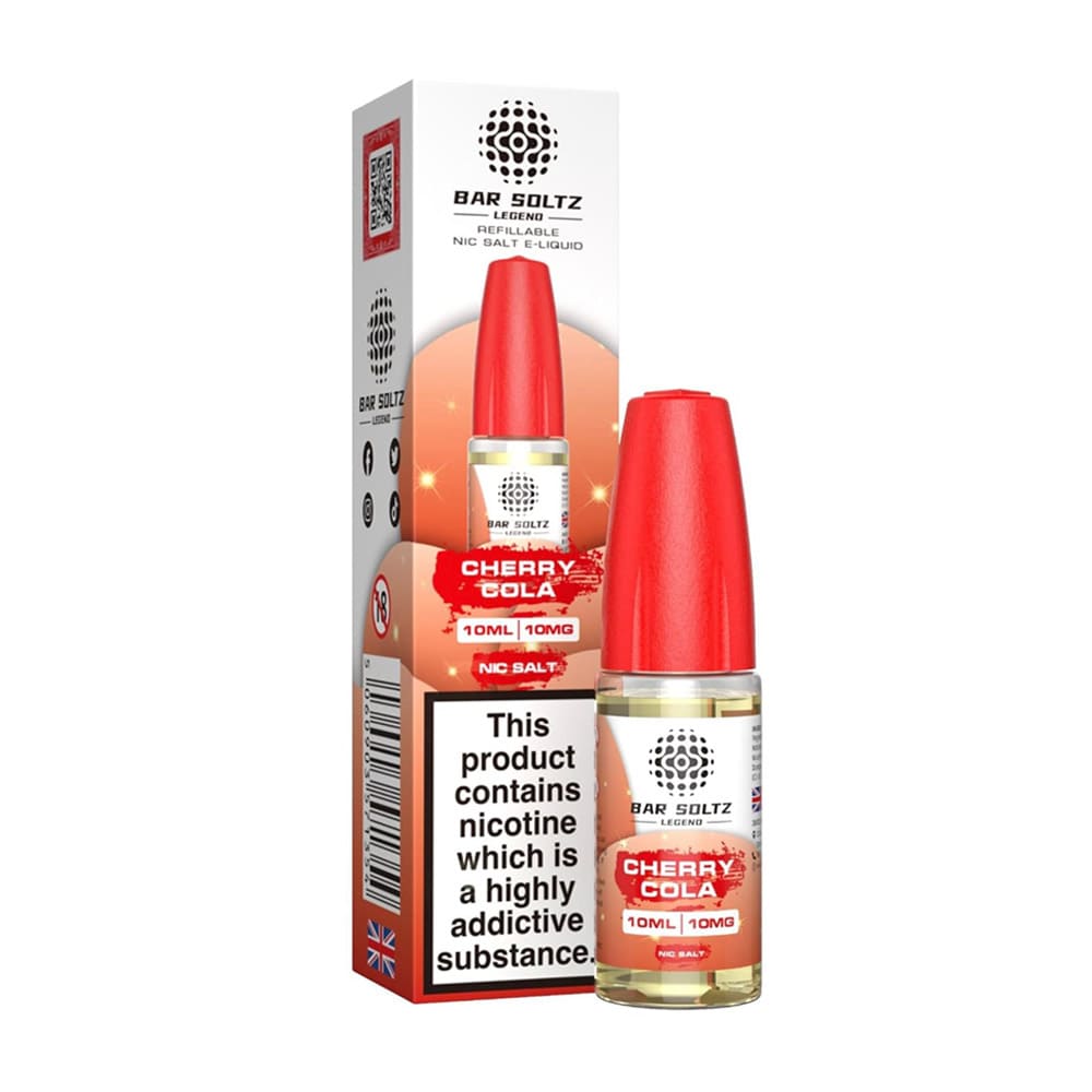 Bar Soltz Legend 10ml Nic Salt E Liquid (Pack Of 10)