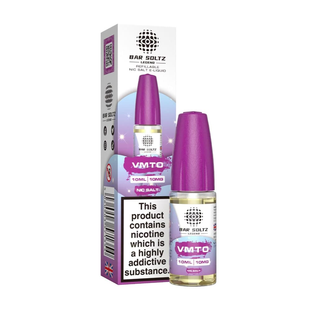 Bar Soltz Legend 10ml Nic Salt E Liquid (Pack Of 10)