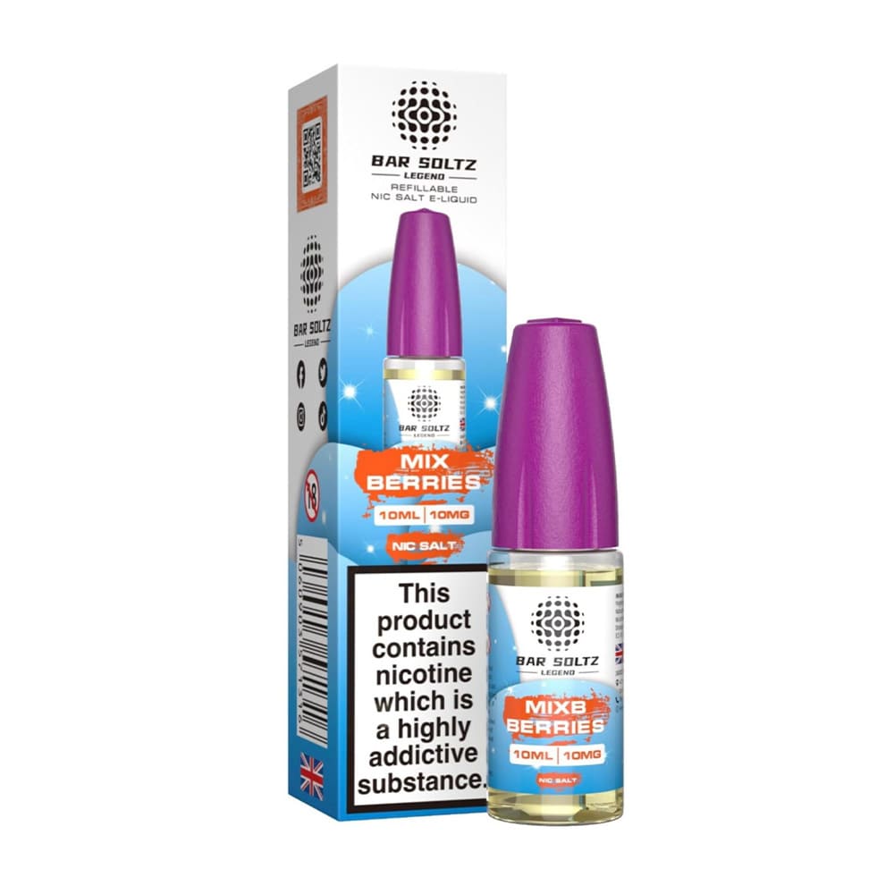 Bar Soltz Legend 10ml Nic Salt E Liquid (Pack Of 10)
