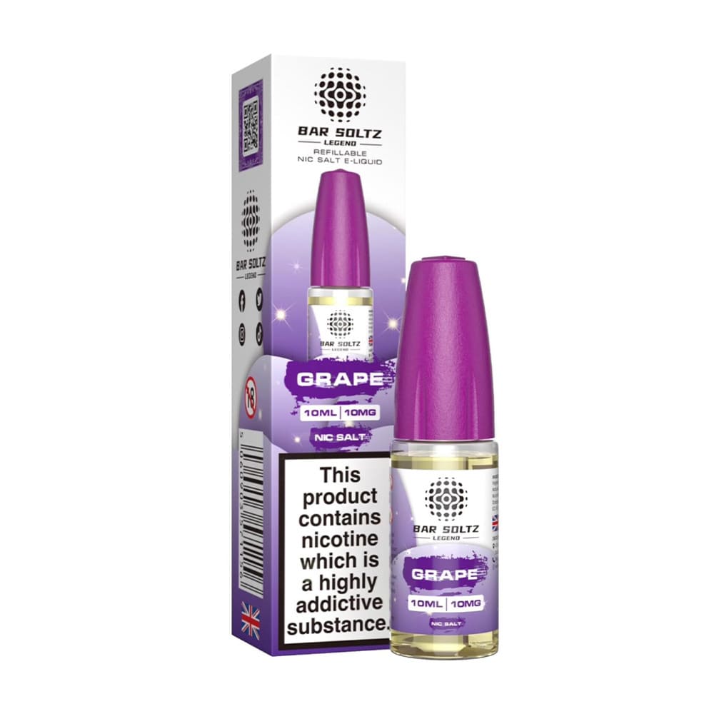 Bar Soltz Legend 10ml Nic Salt E Liquid (Pack Of 10)