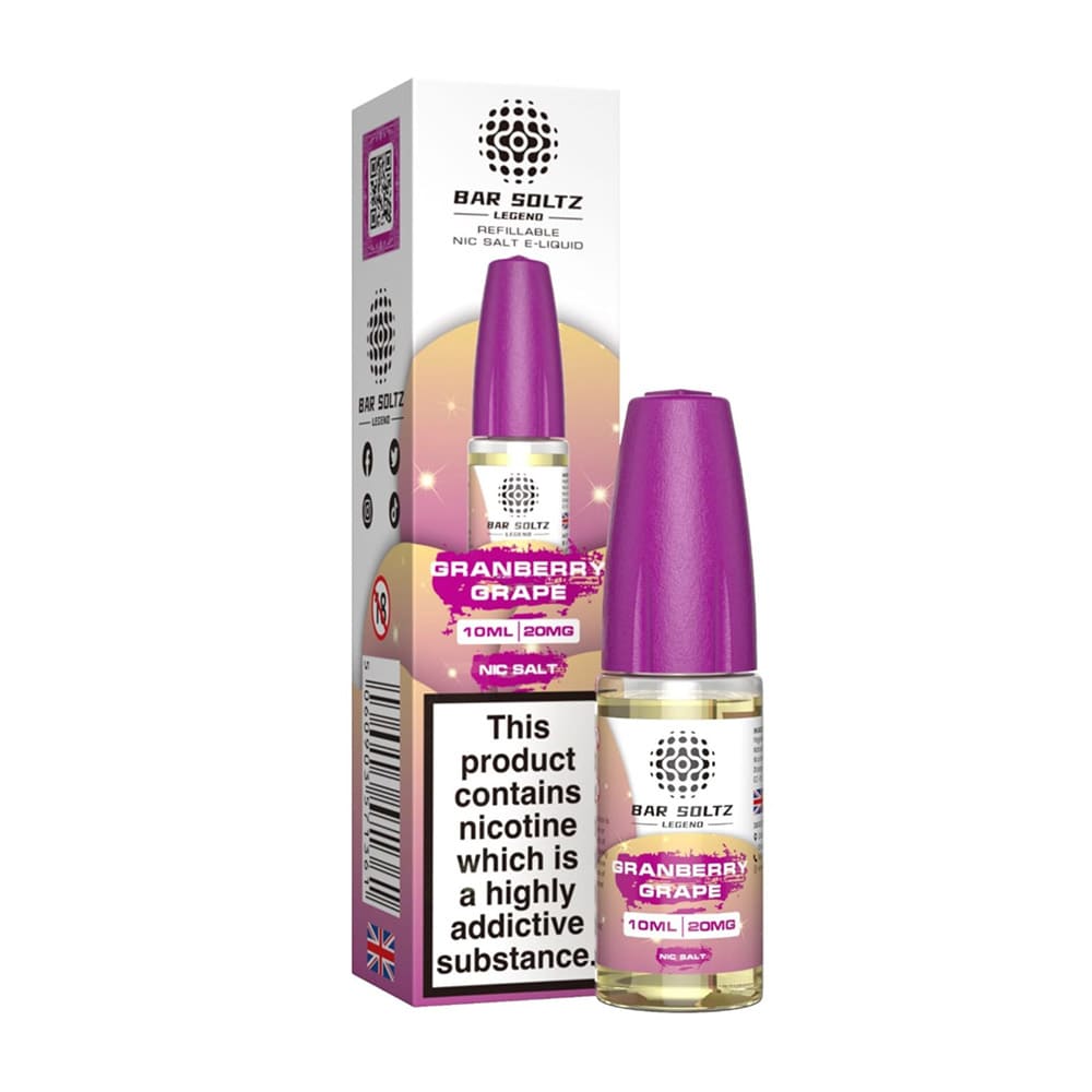 Bar Soltz Legend 10ml Nic Salt E Liquid (Pack Of 10)