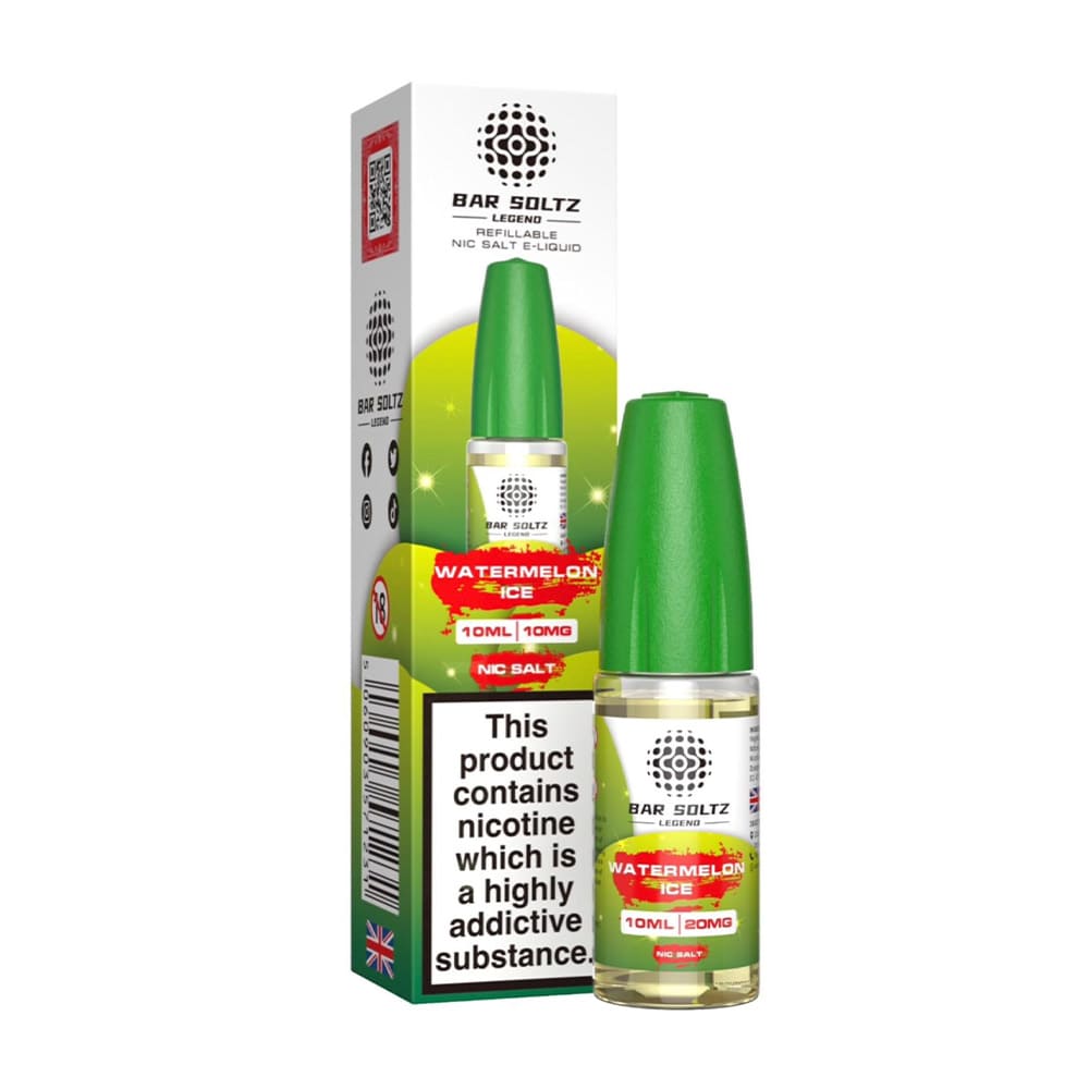 Bar Soltz Legend 10ml Nic Salt E Liquid (Pack Of 10)