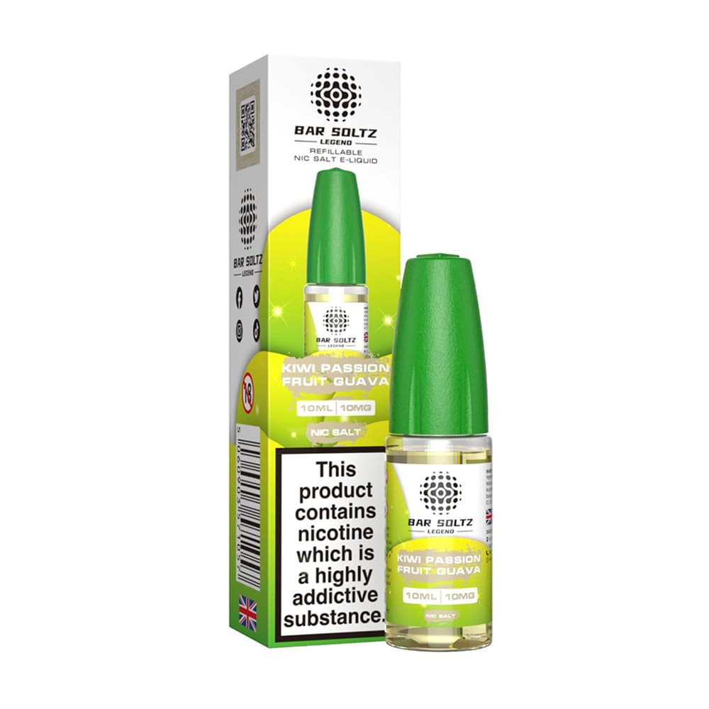 Bar Soltz Legend 10ml Nic Salt E Liquid (Pack Of 10)