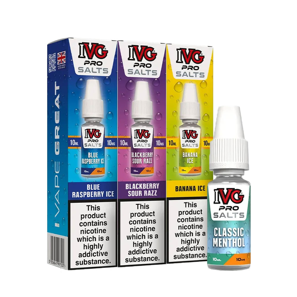 IVG Pro Salts 10ml Nic Salt E Liquid (Pack of 10)
