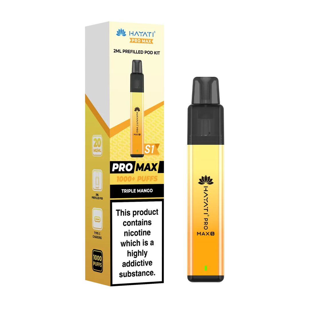 Hayati Pro Max Plus S1 1000 Puffs Prefilled Pod Kit (Pack of 10)