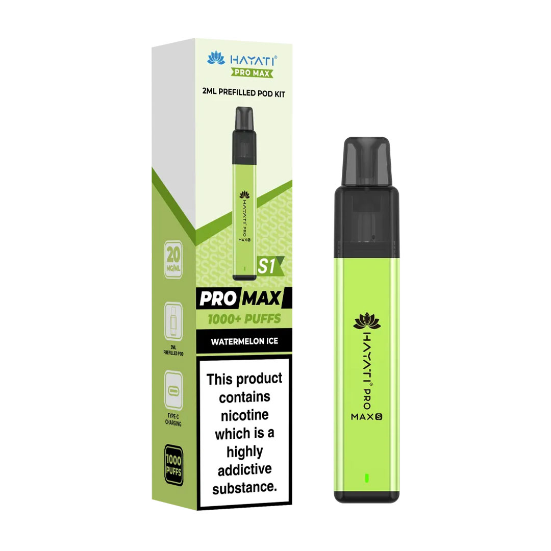 Hayati Pro Max Plus S1 1000 Puffs Prefilled Pod Kit (Pack of 10)