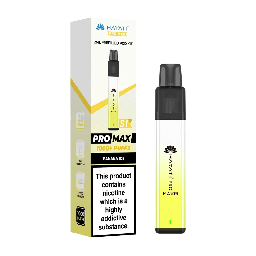 Hayati Pro Max Plus S1 1000 Puffs Prefilled Pod Kit (Pack of 10)
