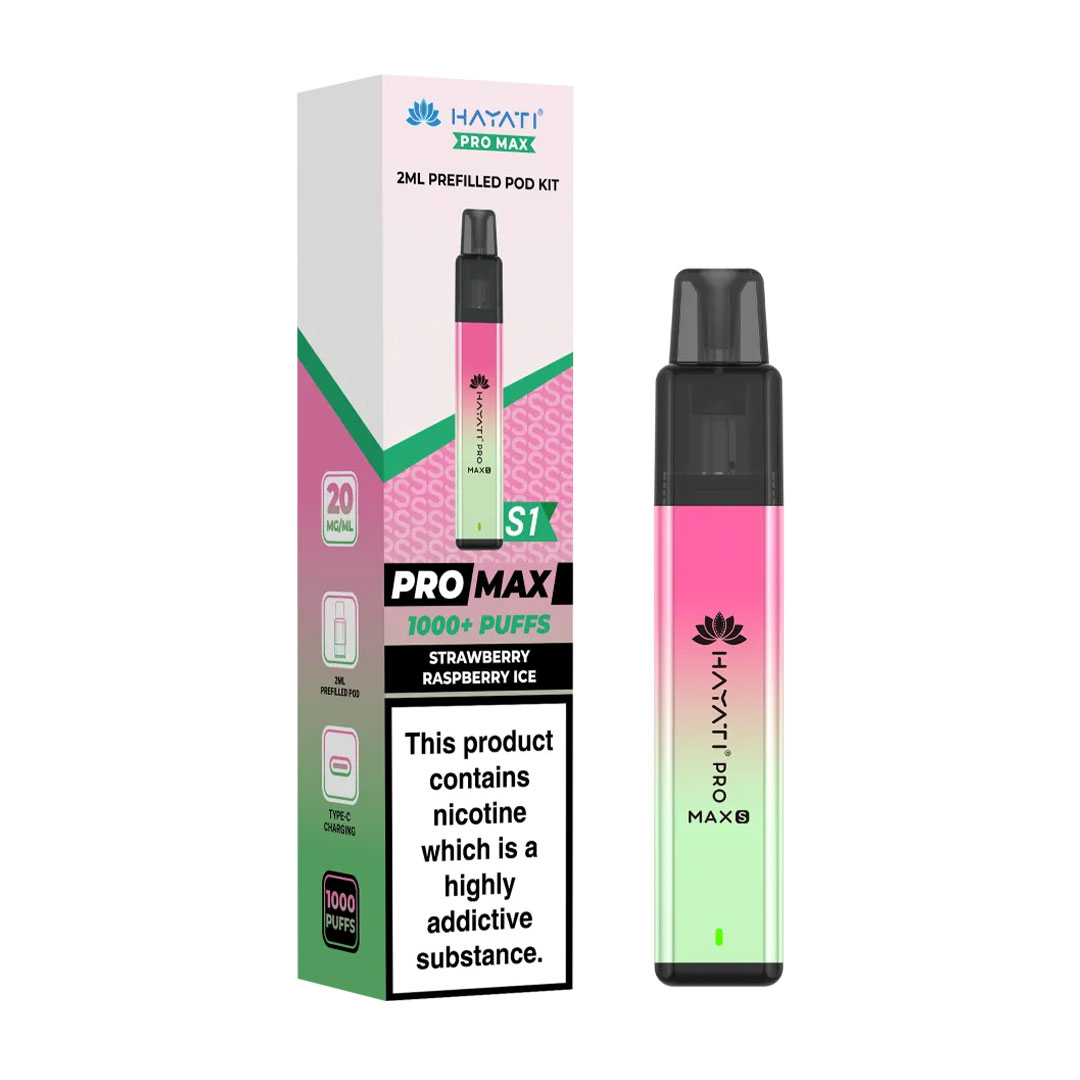 Hayati Pro Max Plus S1 1000 Puffs Prefilled Pod Kit (Pack of 10)
