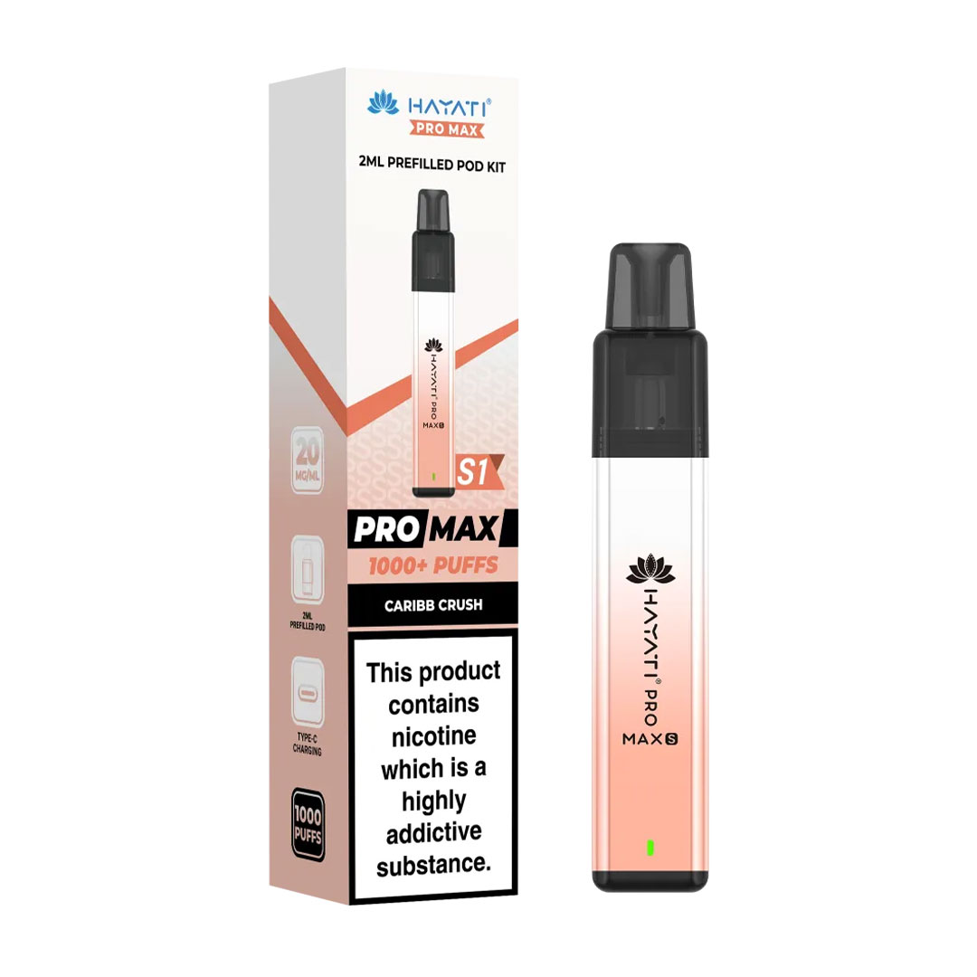 Hayati Pro Max Plus S1 1000 Puffs Prefilled Pod Kit (Pack of 10)