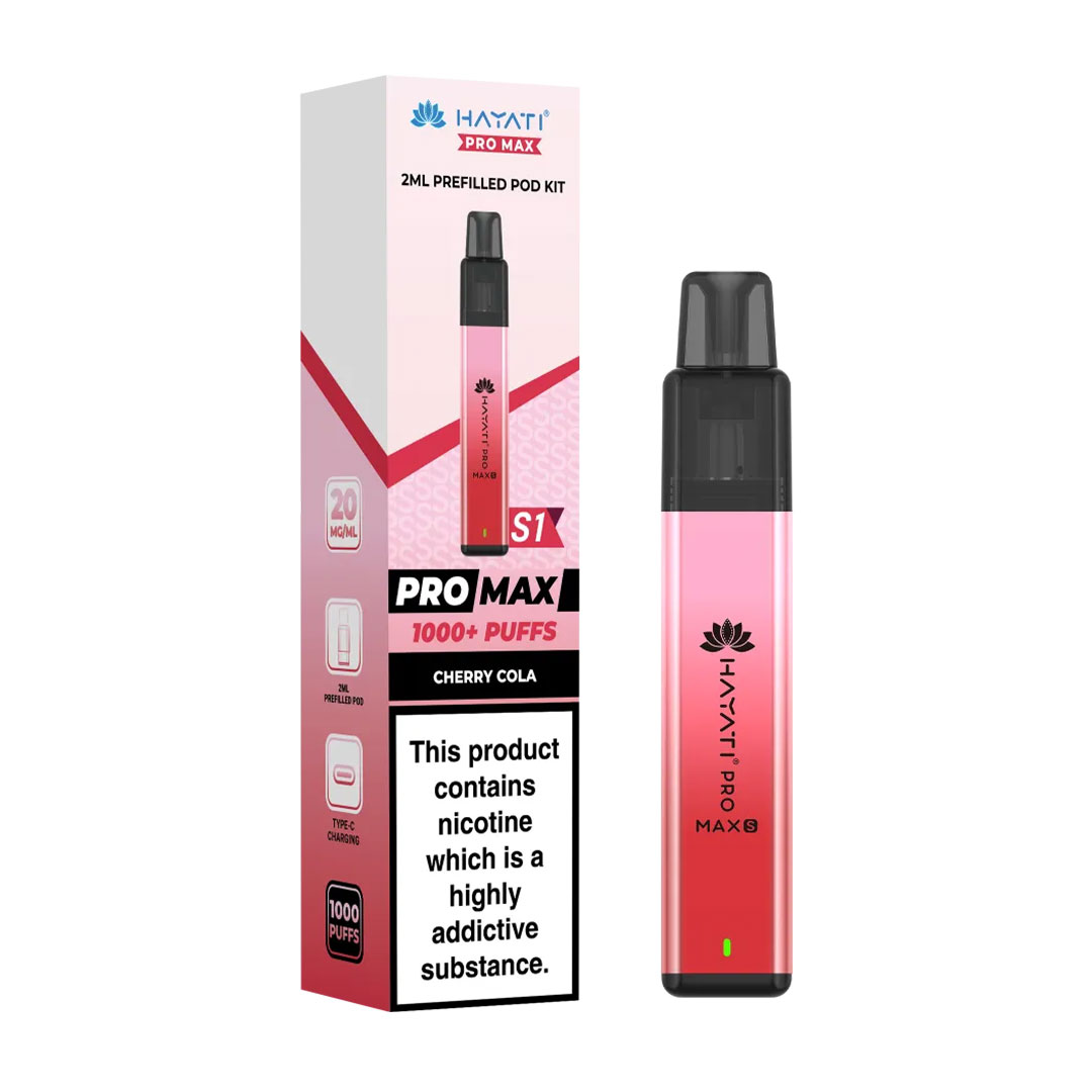 Hayati Pro Max Plus S1 1000 Puffs Prefilled Pod Kit (Pack of 10)