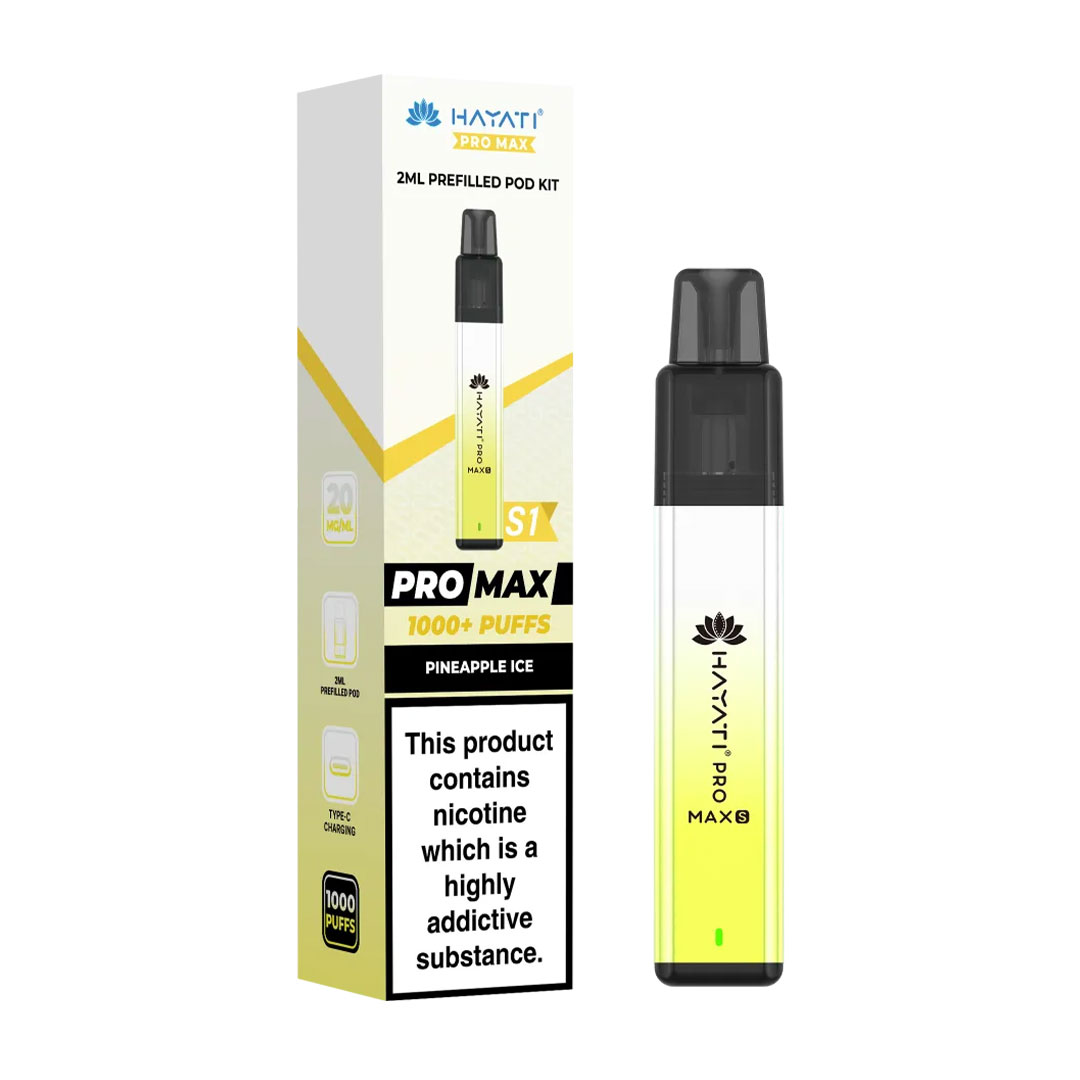 Hayati Pro Max Plus S1 1000 Puffs Prefilled Pod Kit (Pack of 10)