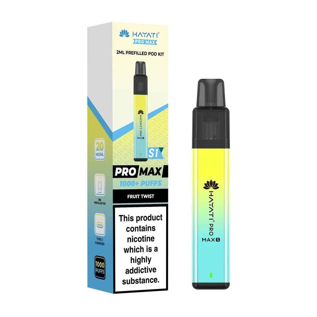 Hayati Pro Max Plus S1 1000 Puffs Prefilled Pod Kit (Pack of 10)