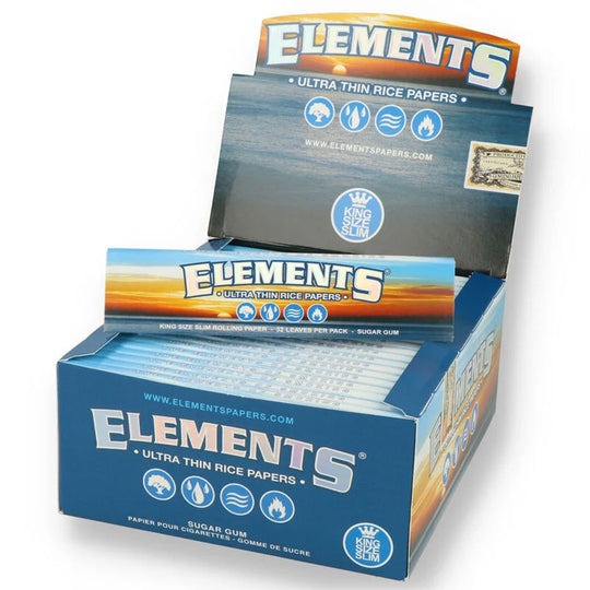 Elements King Size Slim Ultra Thin Papers - Pack Of 50