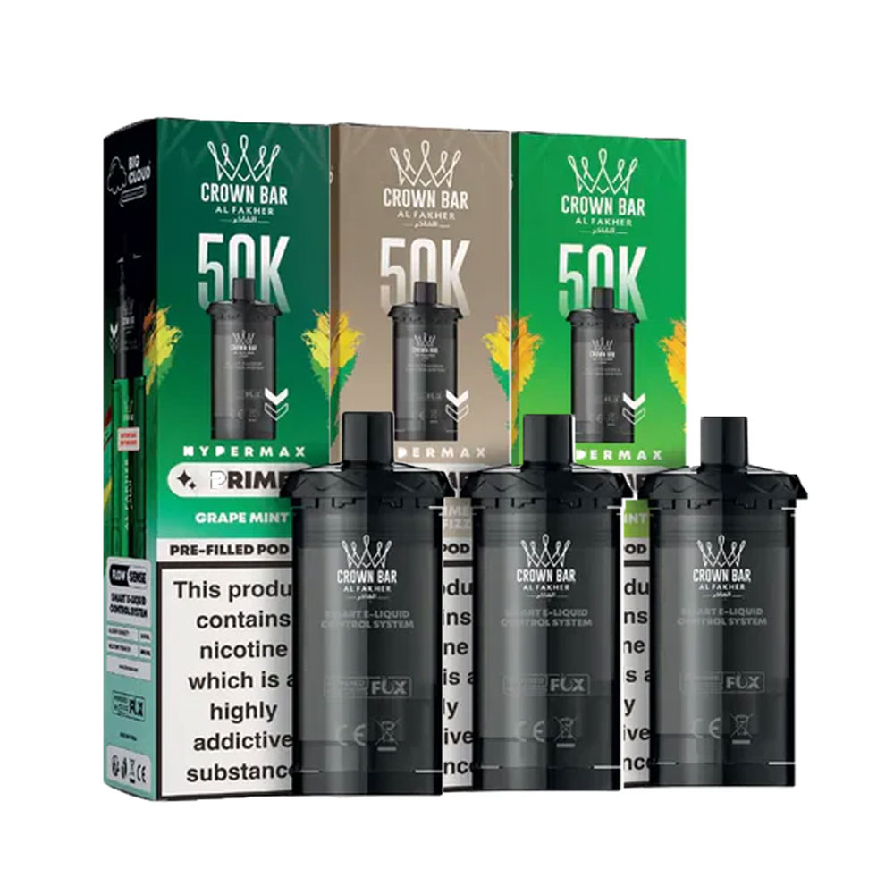 Al Fakher Crown Bar 50K Hypermax Prefilled Pods (Pack of 5)